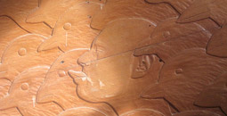 wood carved wall relief panels
